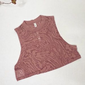 Lululemon All yours crop veil tank spiced chai